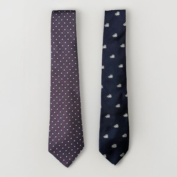 Christian Dior & Givenchy VTG Silk Tie Bundle Classic Patterns - Picture 1 of 2